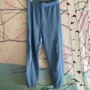 BLUE REFORMATION COTTON SWEATPANTS SZ MEDIUM